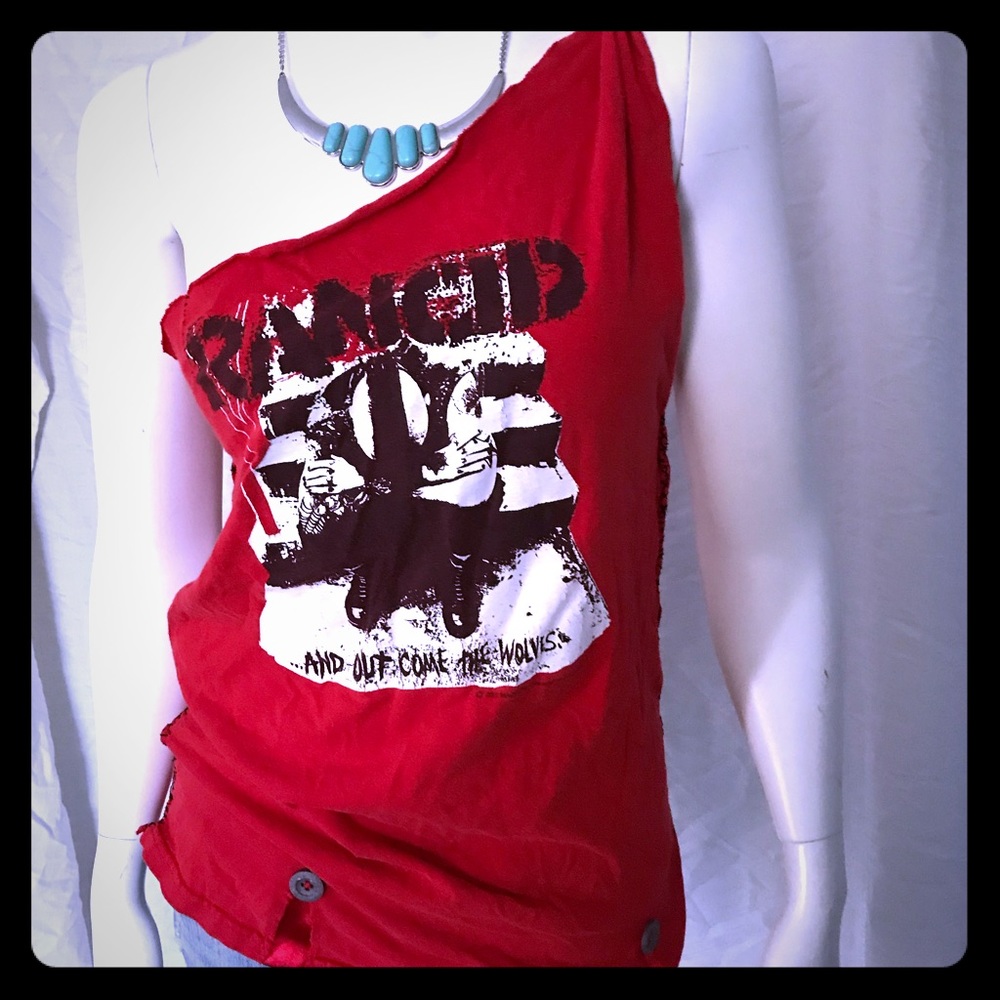 Altered one of a kind Rancid t-shirt XL